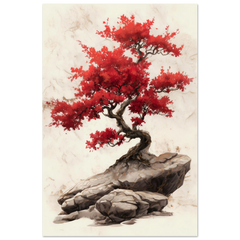 Crimson Maple - Premium Matte Paper Poster