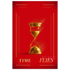 Time Flies - Premium Matte Paper Metal Framed Poster