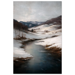 Frozen Creek - Premium Matte Paper Poster