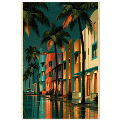 Ocean Drive - Premium Wooden Framed Poster With Premium Matte Paper