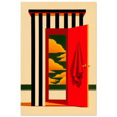 The Red Room - Premium Wooden Framed Poster With Premium Matte Paper