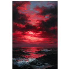Red Horizon - Premium Matte Paper Poster