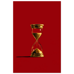 Grains Of Time - Premium Wooden Framed Poster With Premium Matte Paper