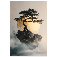 Floating Bonsai - Premium Matte Paper Poster