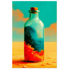 Bottled Heat - Premium Wooden Framed Poster With Premium Matte Paper