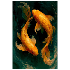 Twin Flame - Premium Wooden Framed Poster With Premium Matte Paper