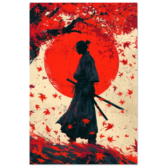 Crimson Samurai - Premium Matte Paper Poster
