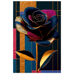 Velvet Rose - Premium Wooden Framed Poster With Premium Matte Paper