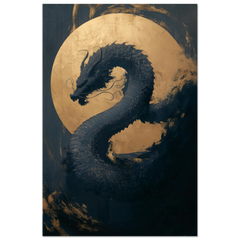 Golden Serpent - Premium Matte Paper Poster