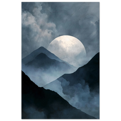 Midnight Fuji - Premium Matte Paper Poster