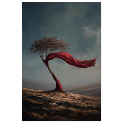 Crimson Veil - Premium Matte Paper Poster