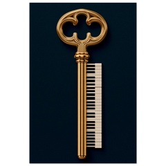 Key Note - Premium Wooden Framed Poster With Premium Matte Paper
