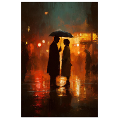Midnight Rain - Premium Matte Paper Poster
