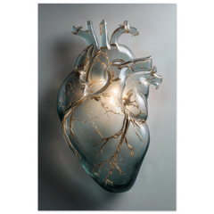 Heart of Gold  - Premium Matte Paper Metal Framed Poster